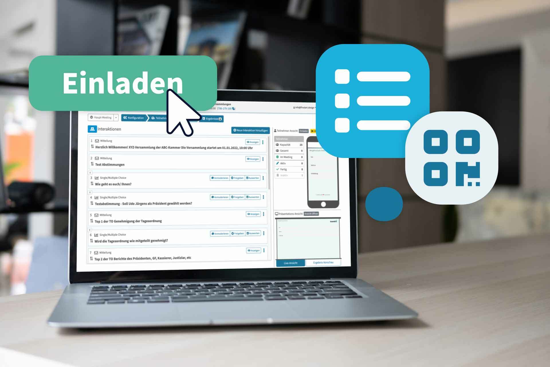 Eventmobi teambits vorbereitung