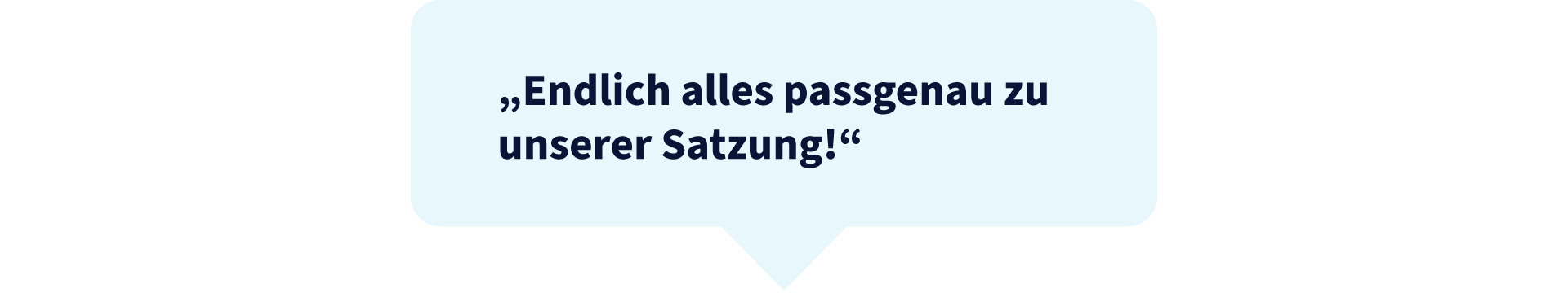 Vereine satzungskonform sprechblase